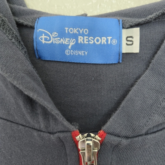 DisneyResort TokyoWomen's Gray/Blue Sweater with Embroidered Detail FullZip Smal - Picture 7 of 8